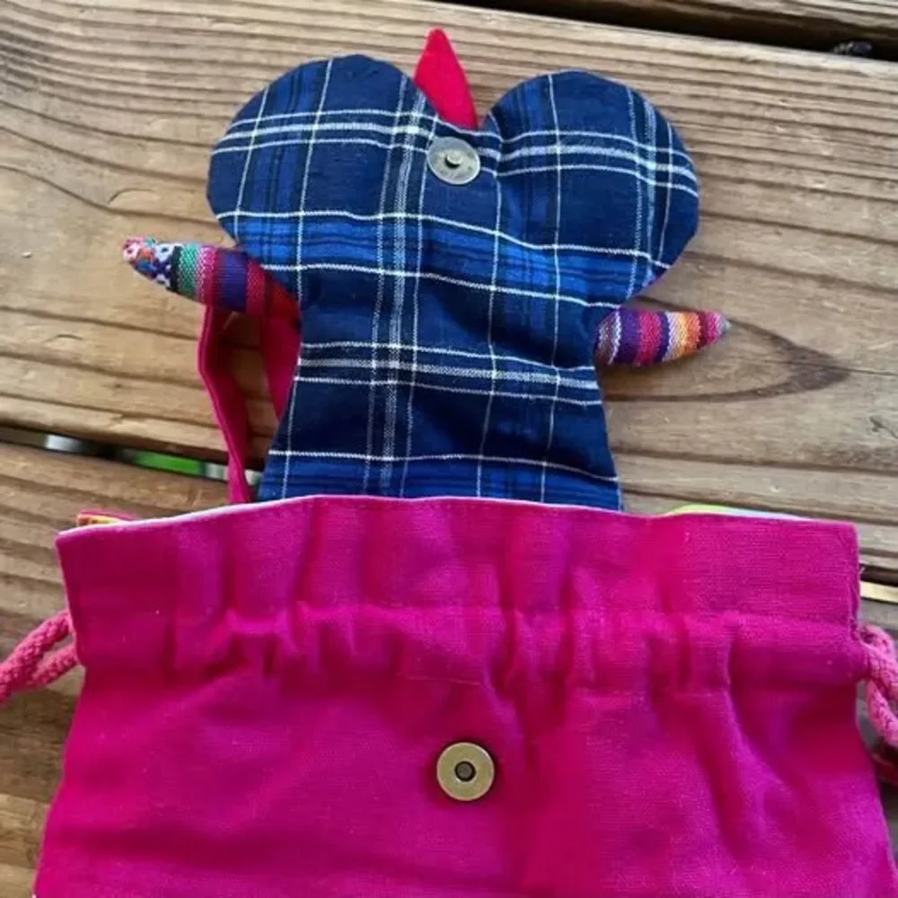 Toddler Girl’s Pink Owl Backpack Patchwork Colorful 13